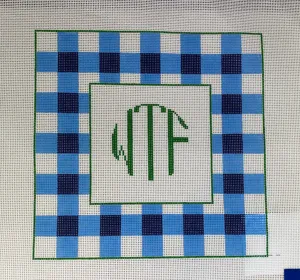 * Anne Fisher Needlepoint AF35 WTF Monogram