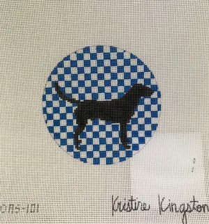 * Kristine Kingston Designs KKNOAS-101 Lab on Blue Check