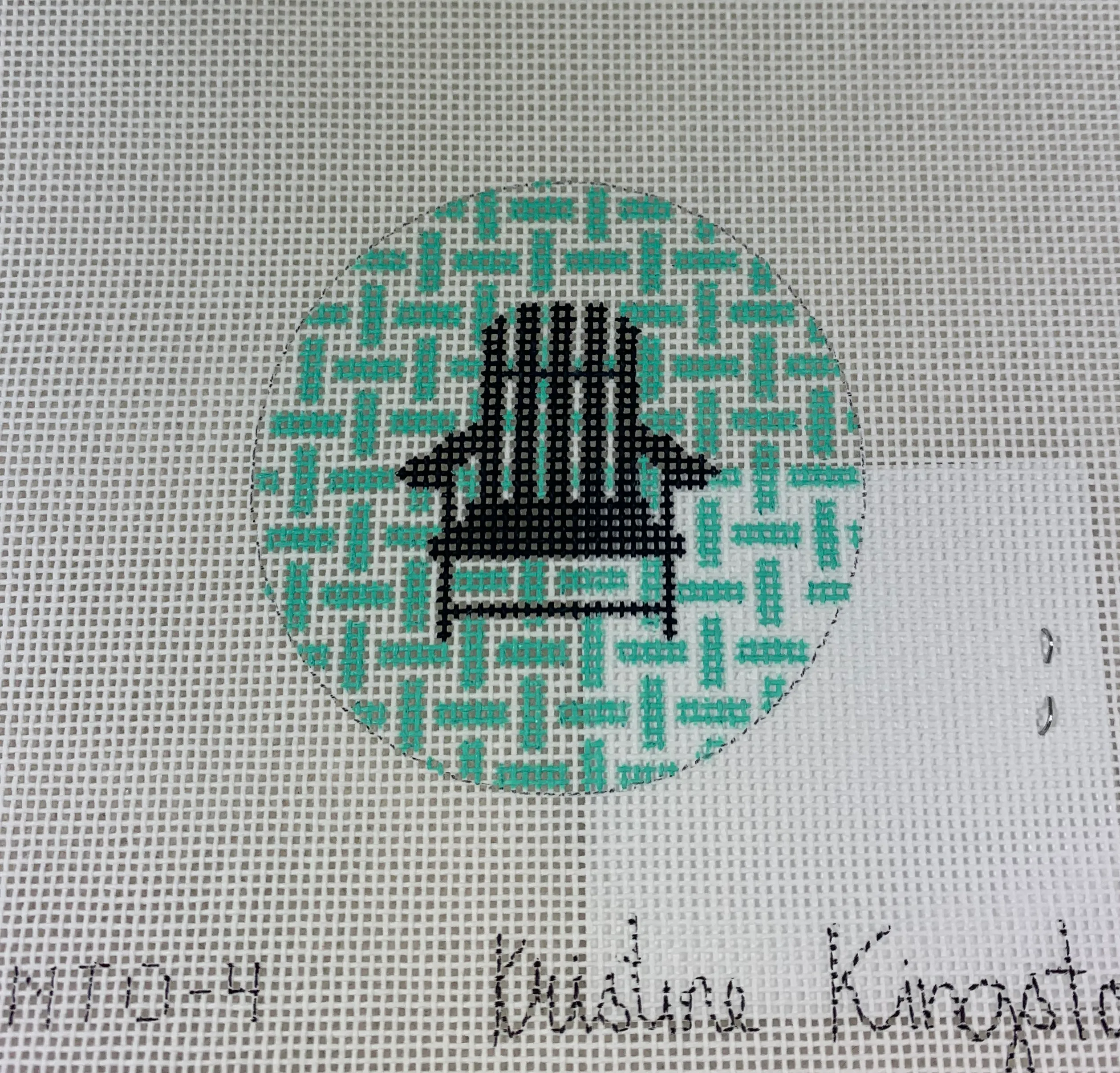 * Kristine Kingston Designs KKNTO-4 Chair on Checks Navy
