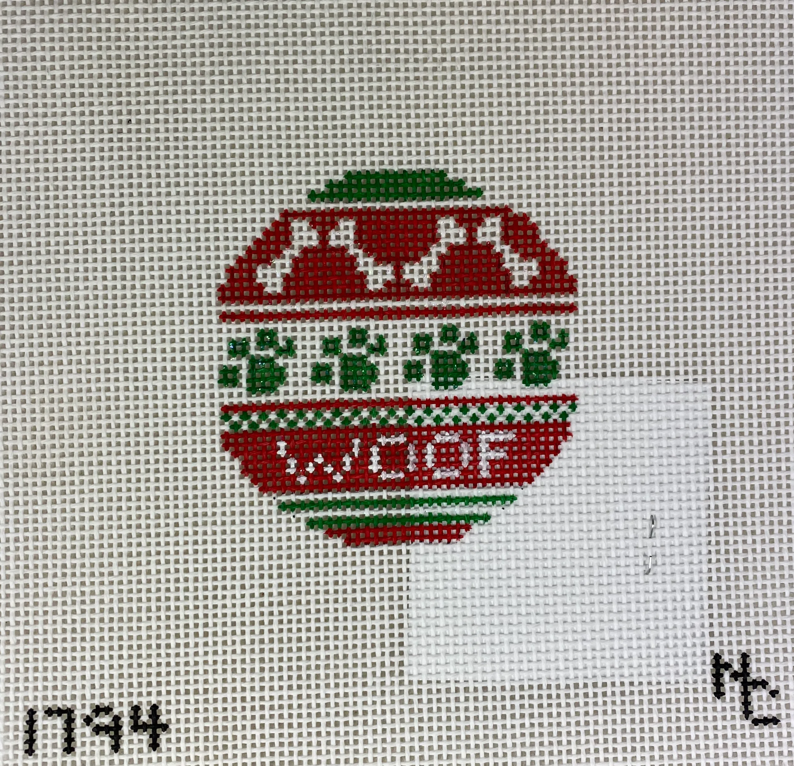 * Needle Crossings NC1794 Woof Ornament