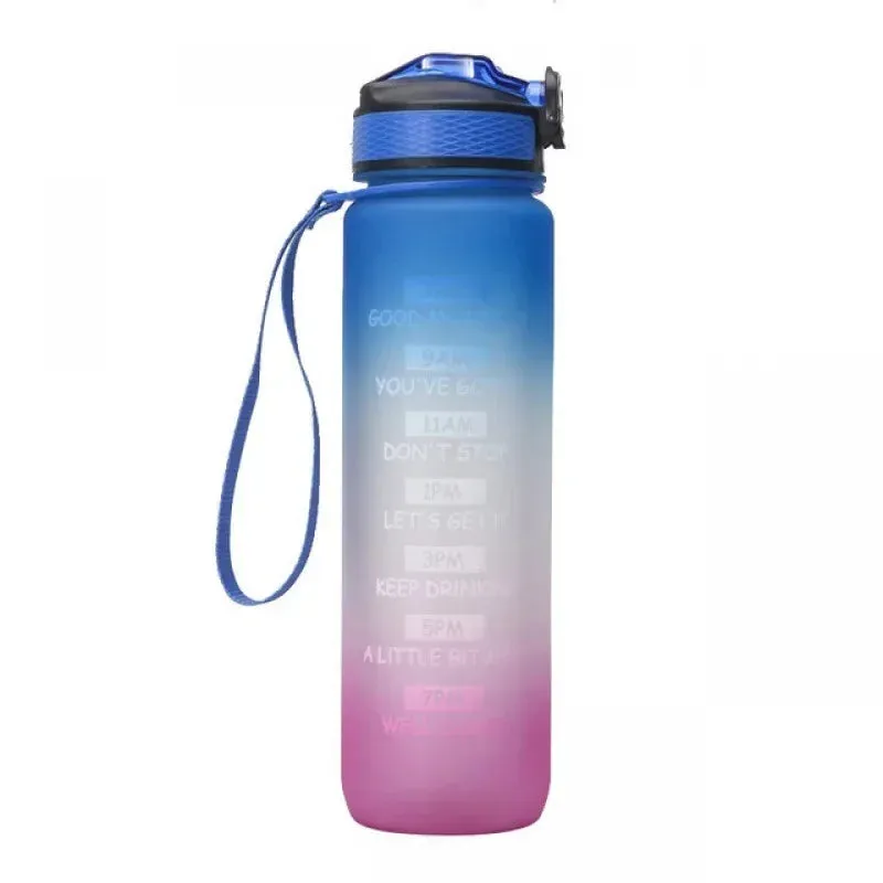 1 Liter Water Bottle Motivational Sport Water Bottle Leakproof Bottles Drinking Outdoor Travel Gym Fitness Jugs For Kitchen Cups
