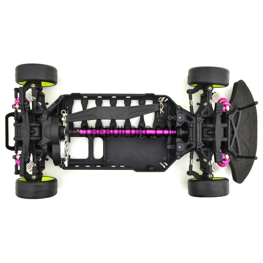 1/10 RC YKM Type C SD EP Shaft Drive Drift Car Assembled Chassis - Pink