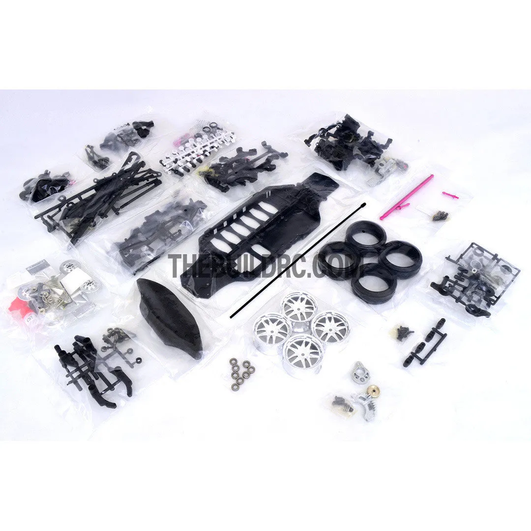 1/10 RC YKM Type C SD EP Shaft Drive Drift Car Chassis Kit - Red