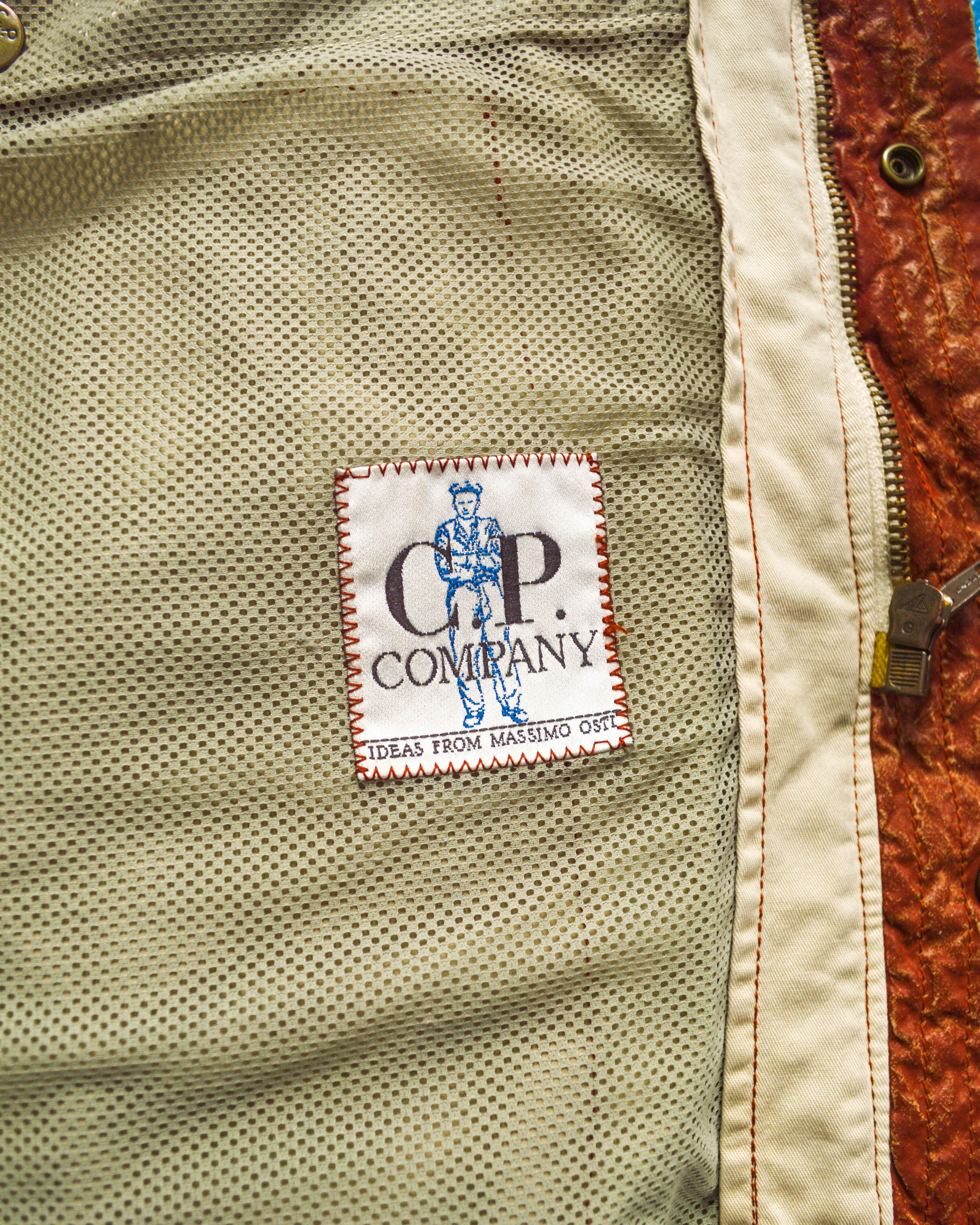 1990 Ideas from Massimo Osti Weathered Material Processed Cargo Jacket with Internal Carry Straps (~XXL~)