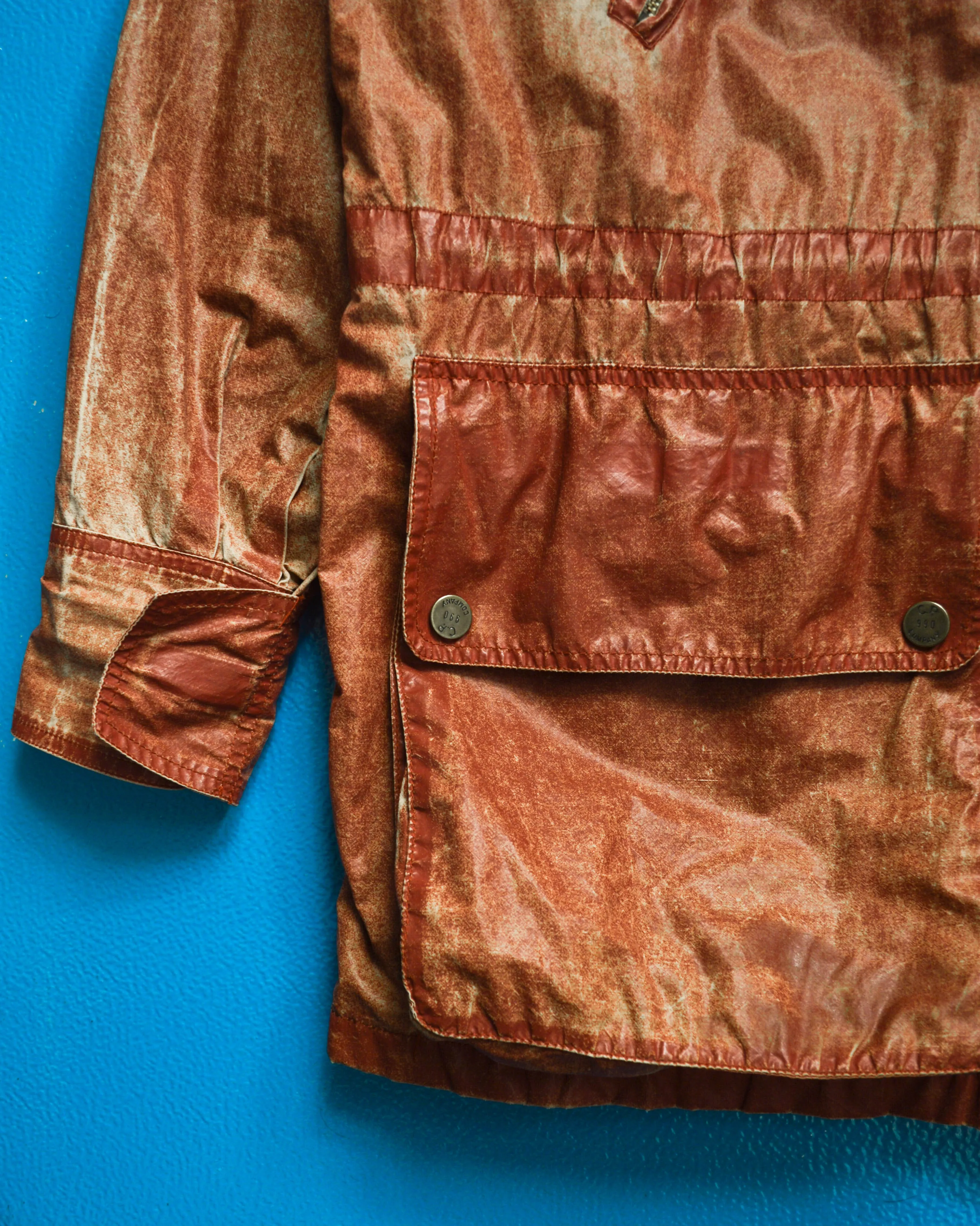 1990 Ideas from Massimo Osti Weathered Material Processed Cargo Jacket with Internal Carry Straps (~XXL~)