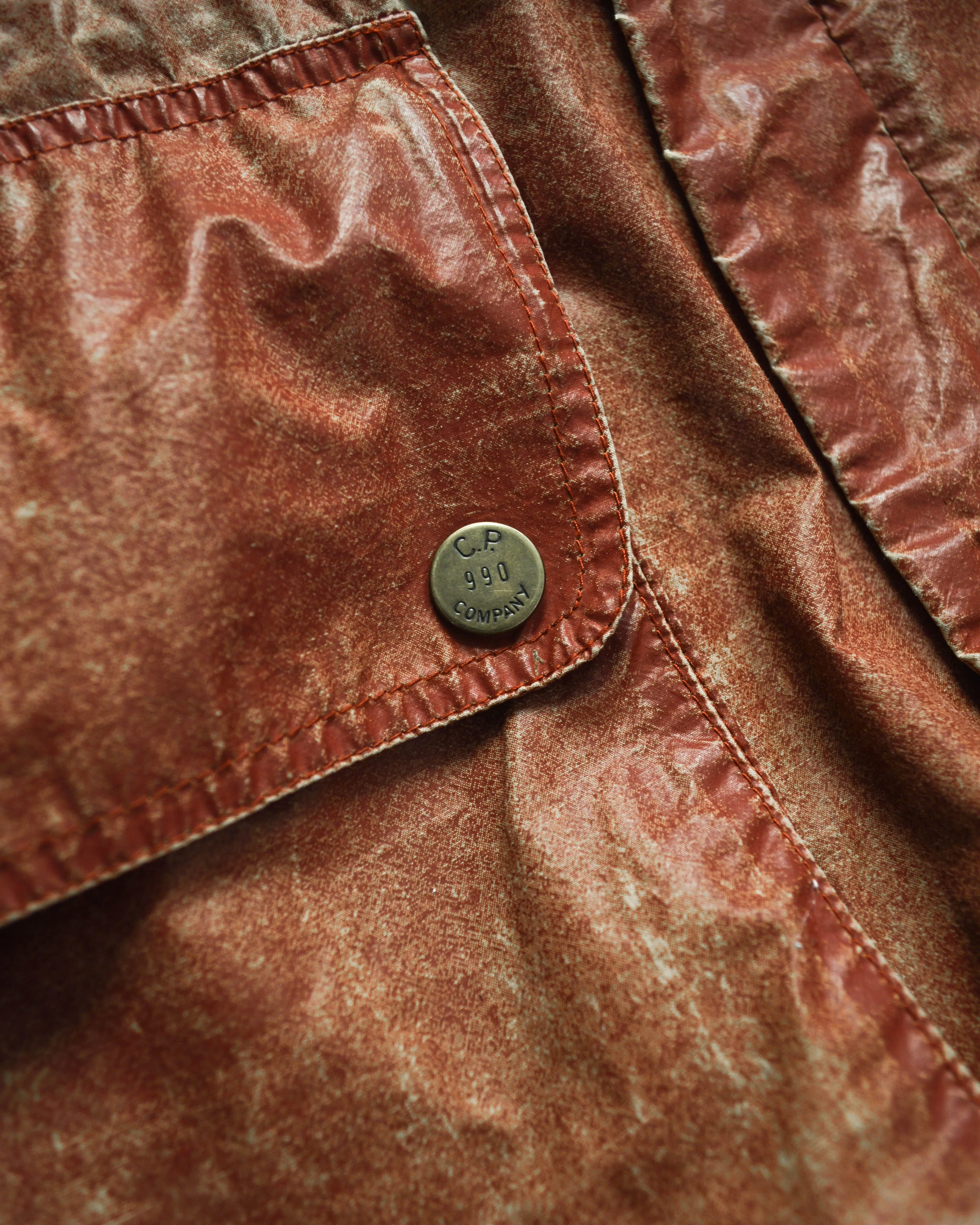 1990 Ideas from Massimo Osti Weathered Material Processed Cargo Jacket with Internal Carry Straps (~XXL~)