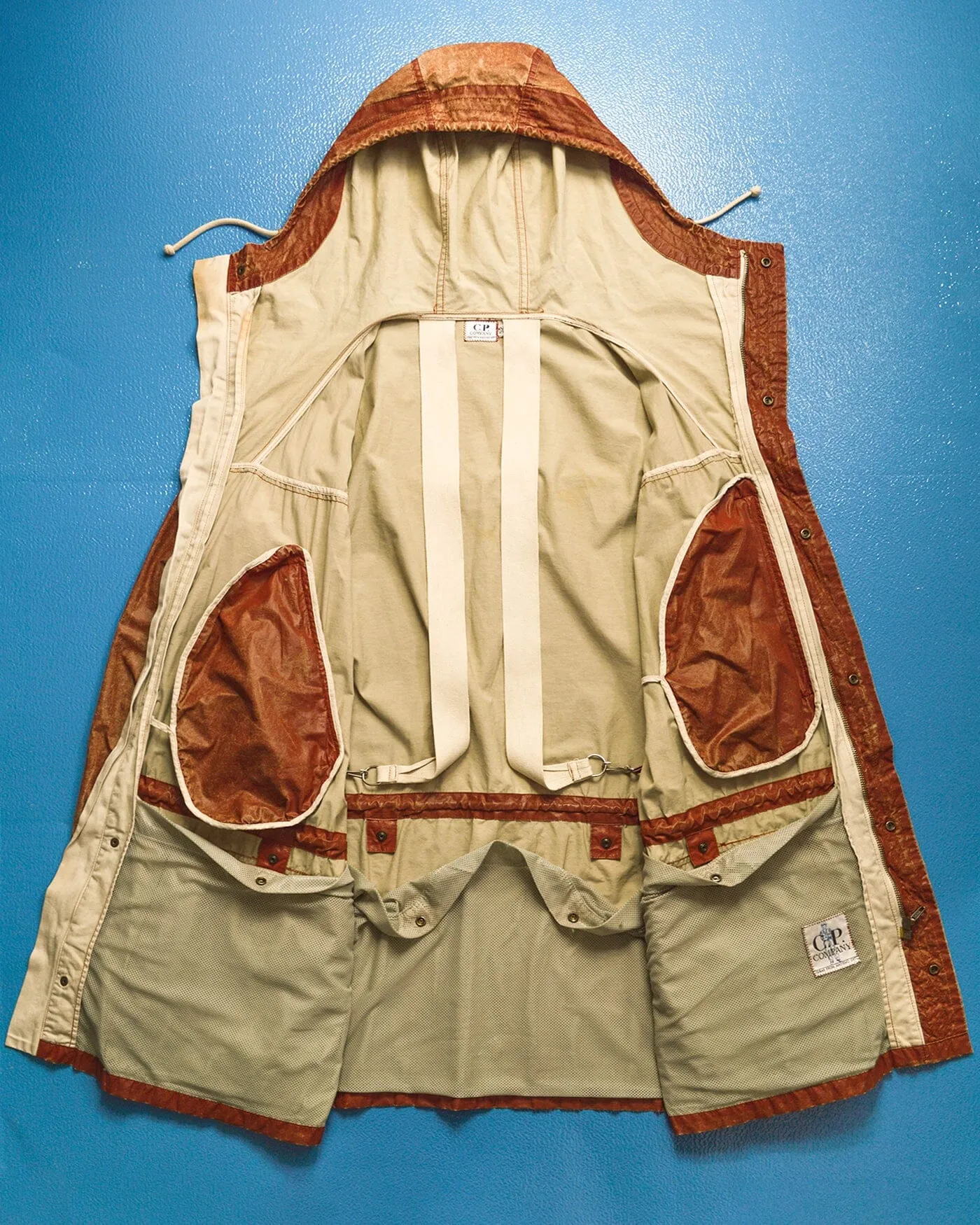 1990 Ideas from Massimo Osti Weathered Material Processed Cargo Jacket with Internal Carry Straps (~XXL~)