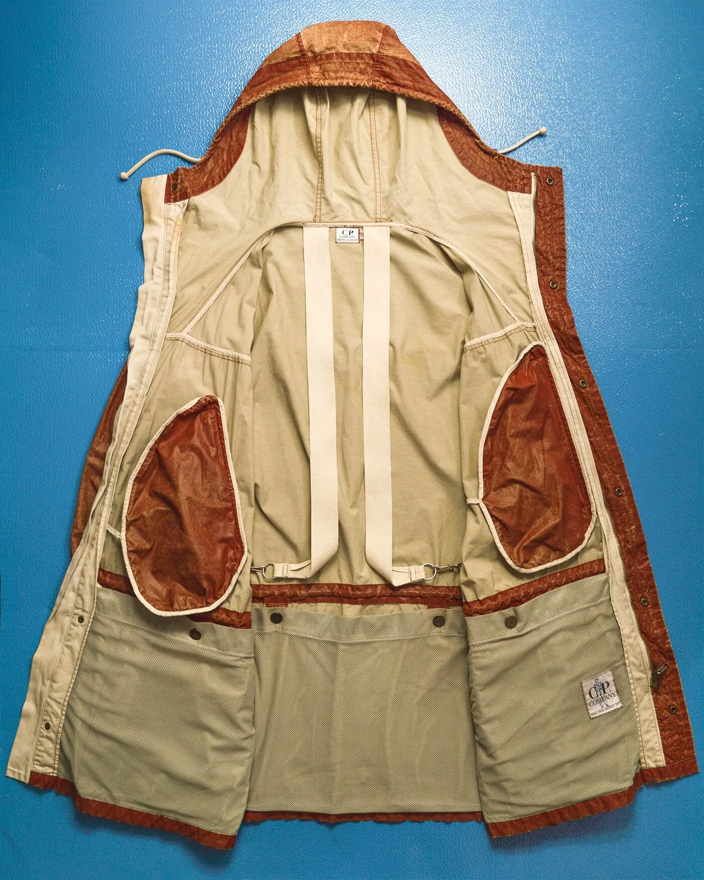 1990 Ideas from Massimo Osti Weathered Material Processed Cargo Jacket with Internal Carry Straps (~XXL~)