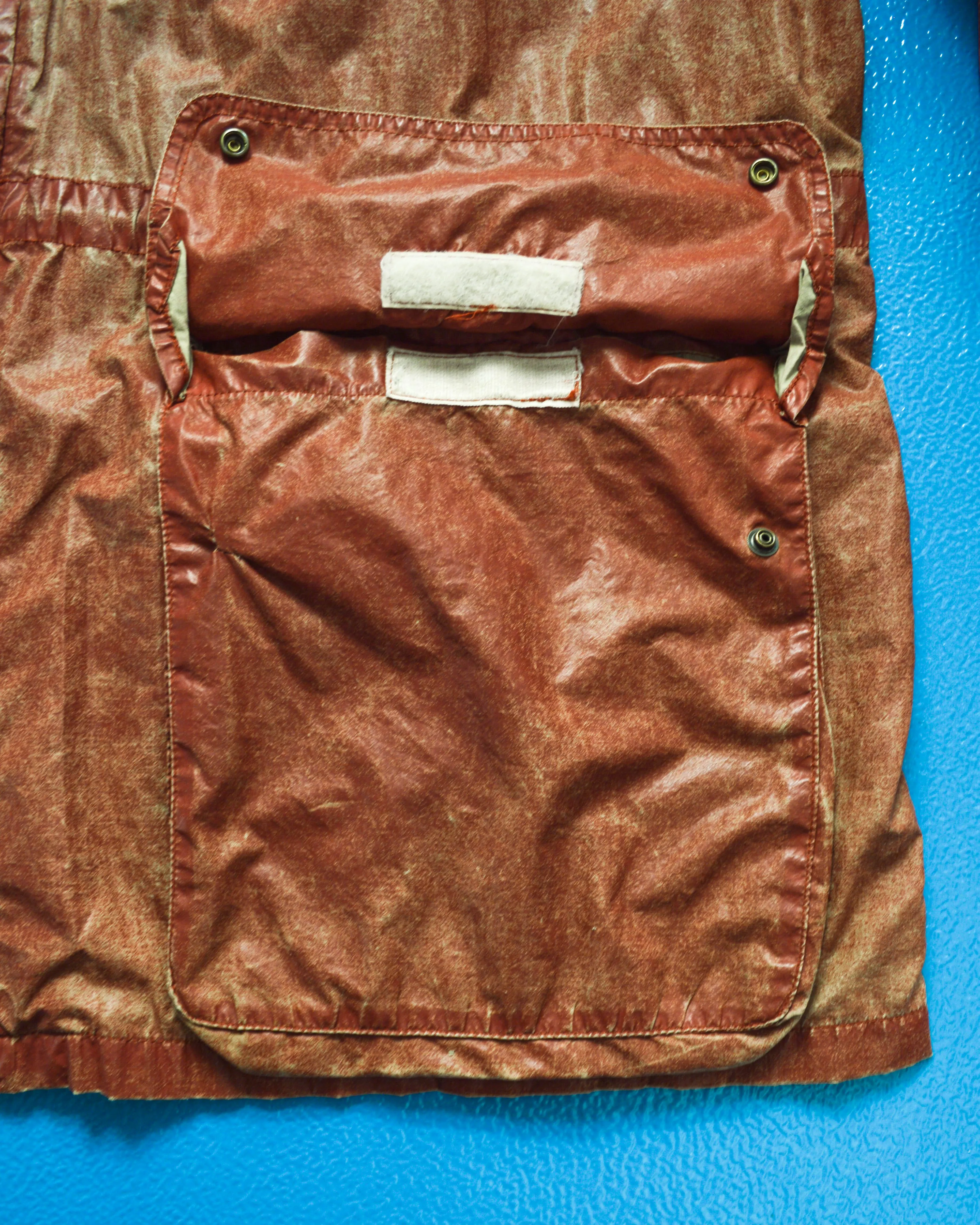 1990 Ideas from Massimo Osti Weathered Material Processed Cargo Jacket with Internal Carry Straps (~XXL~)