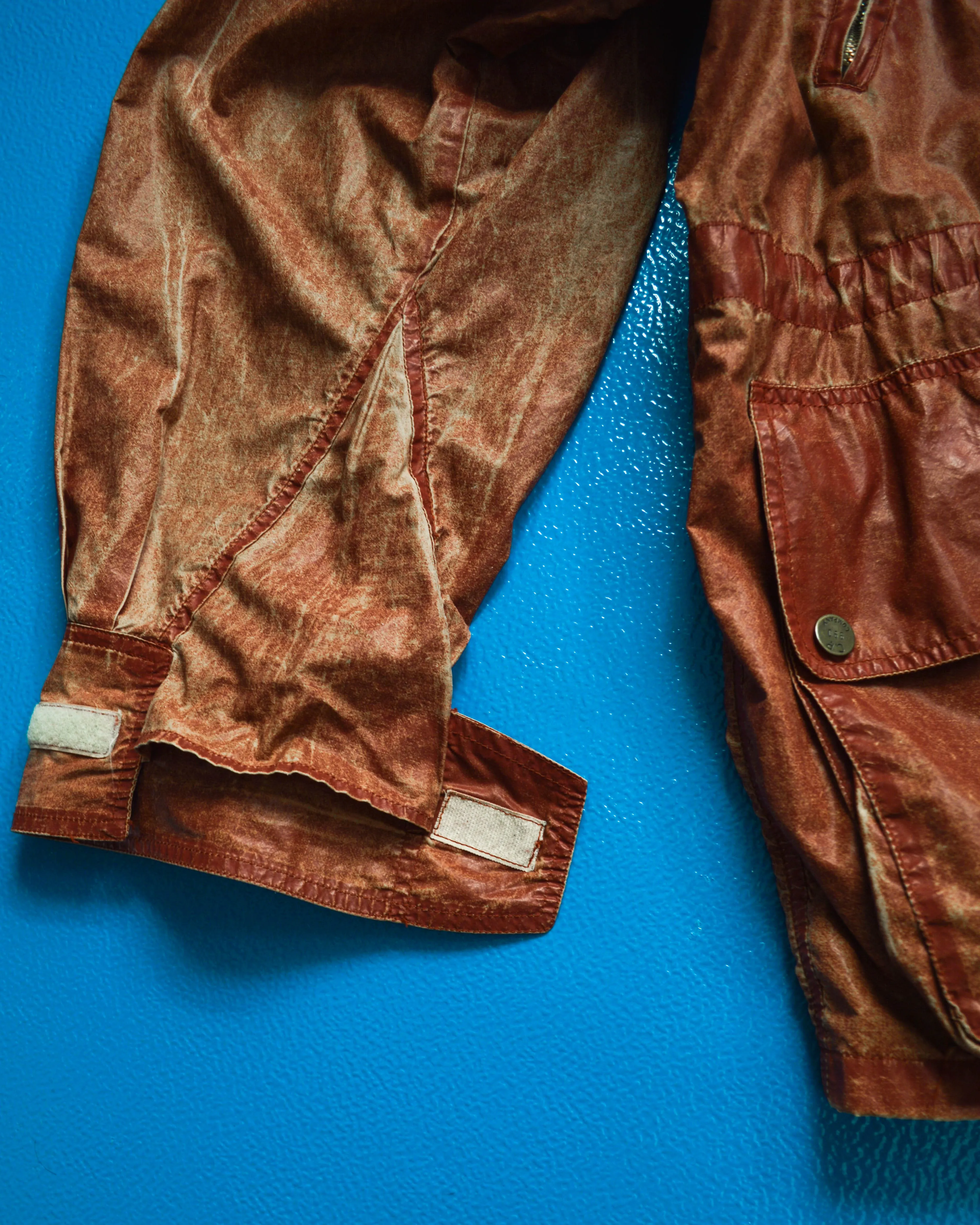 1990 Ideas from Massimo Osti Weathered Material Processed Cargo Jacket with Internal Carry Straps (~XXL~)