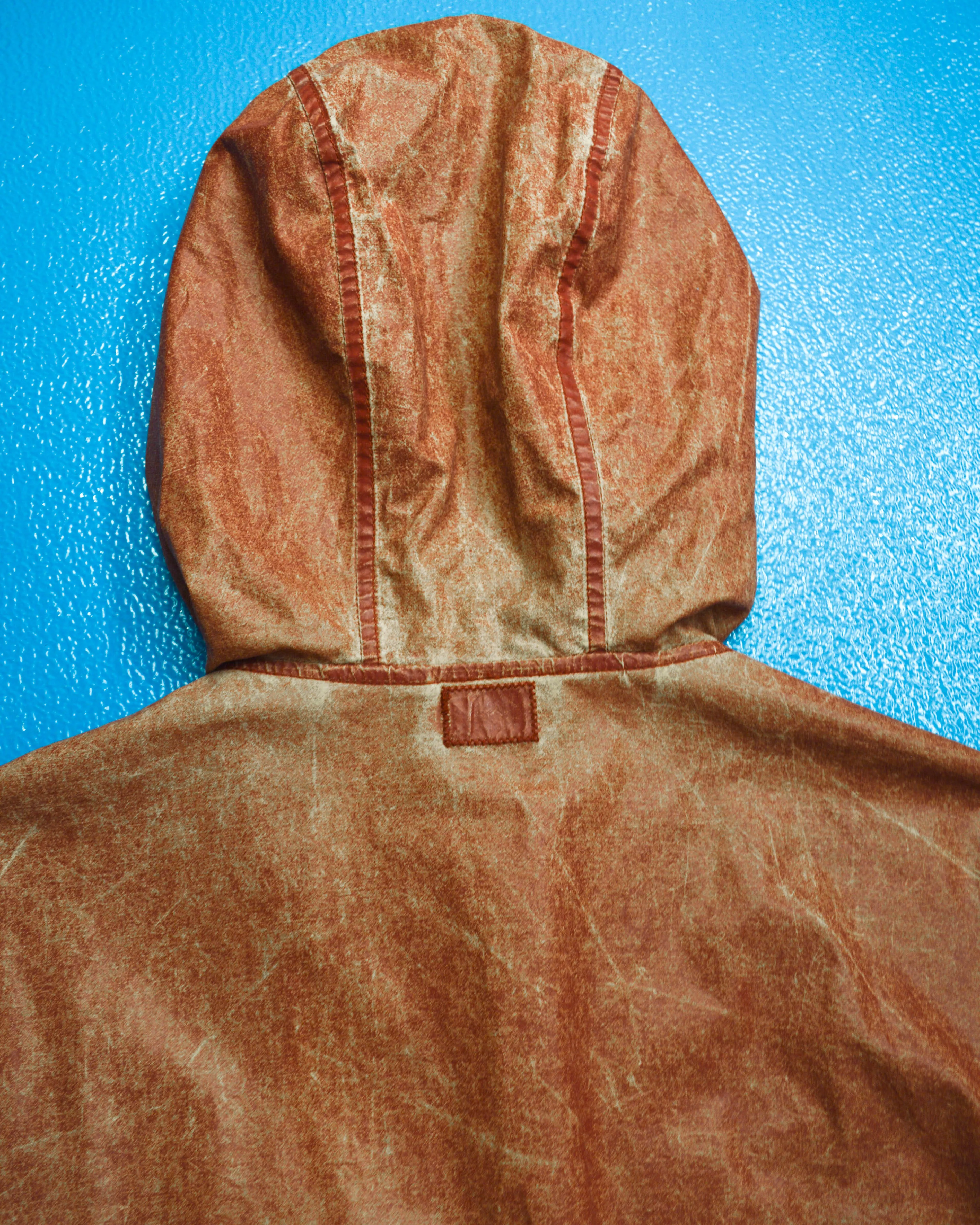 1990 Ideas from Massimo Osti Weathered Material Processed Cargo Jacket with Internal Carry Straps (~XXL~)