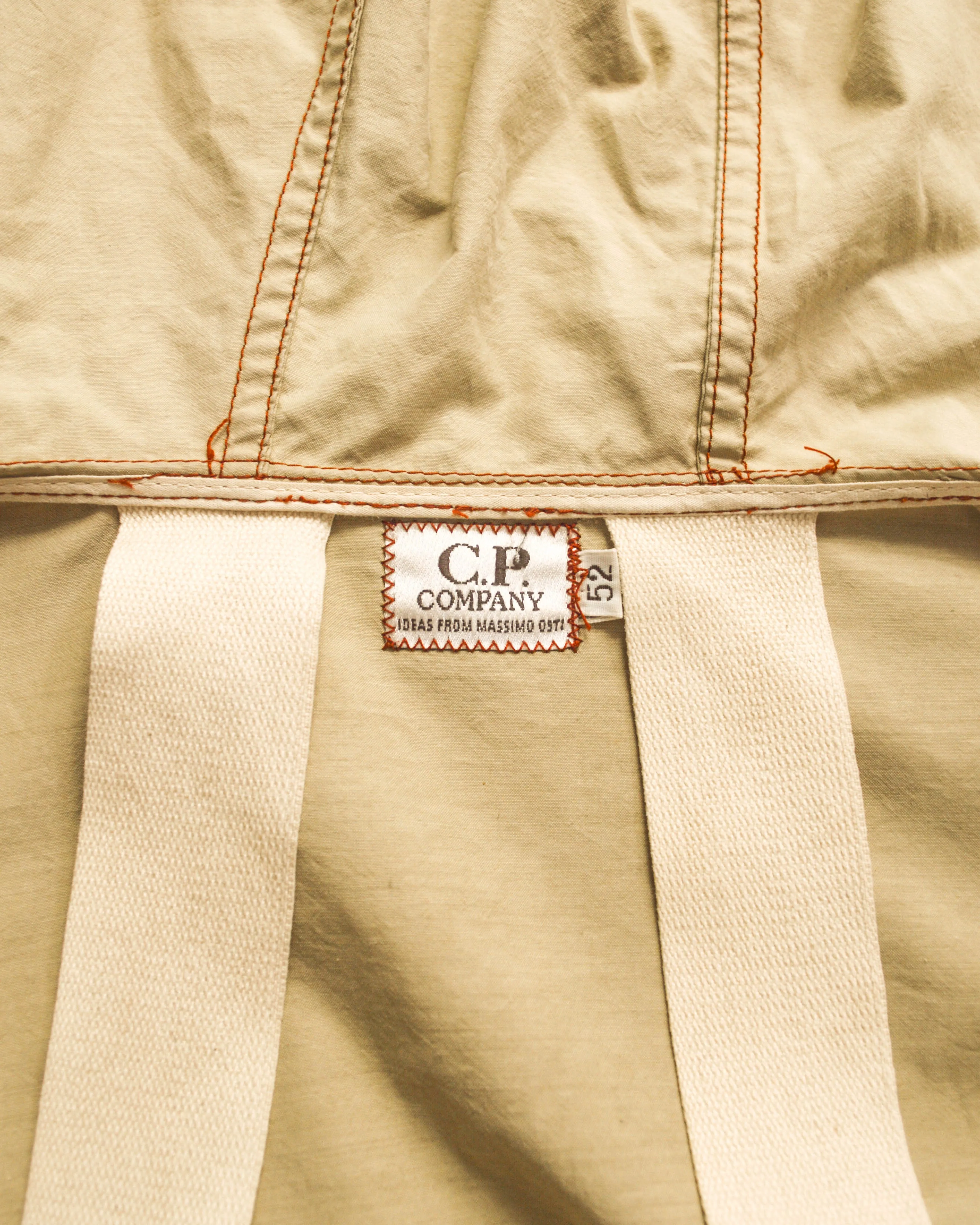 1990 Ideas from Massimo Osti Weathered Material Processed Cargo Jacket with Internal Carry Straps (~XXL~)
