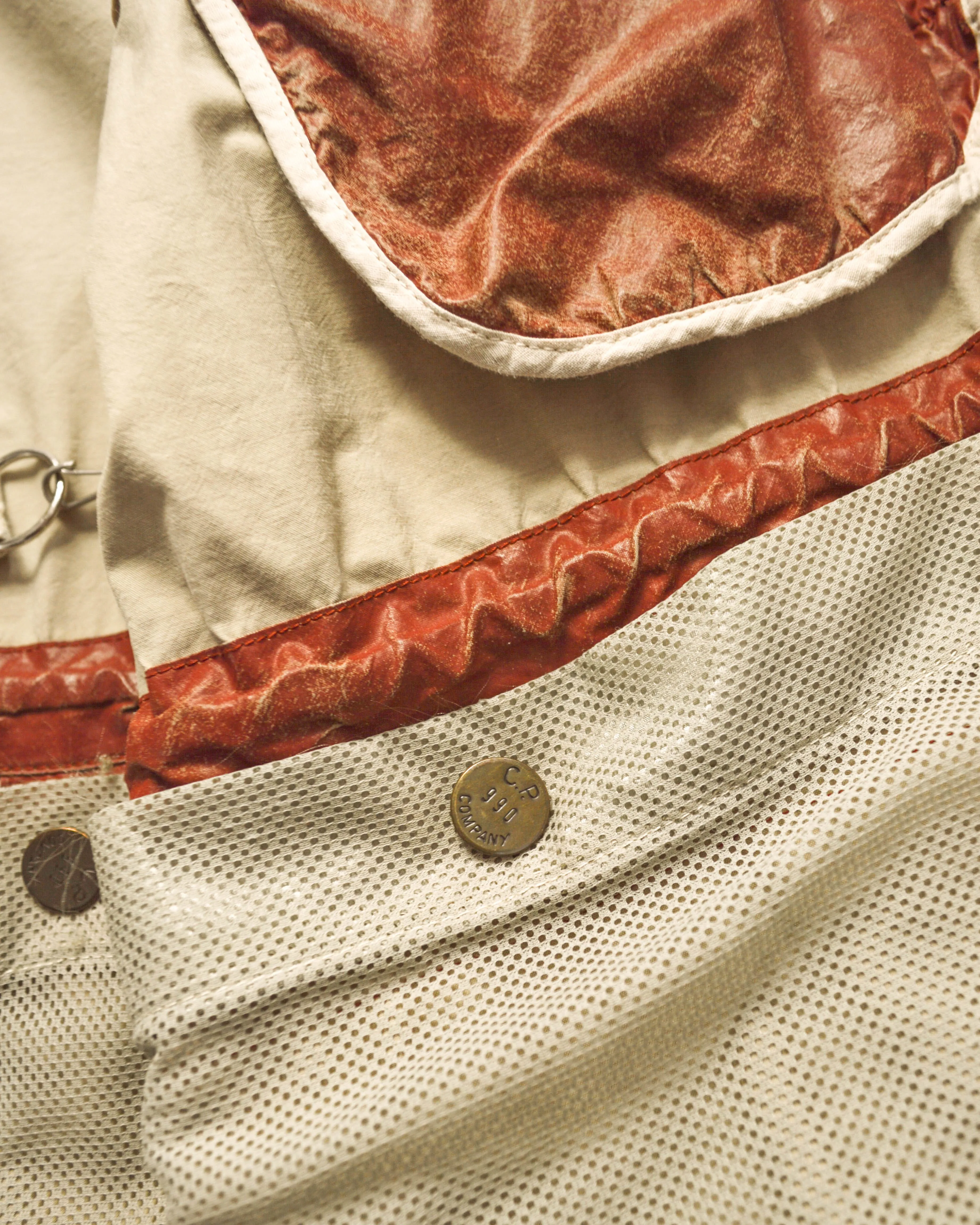 1990 Ideas from Massimo Osti Weathered Material Processed Cargo Jacket with Internal Carry Straps (~XXL~)