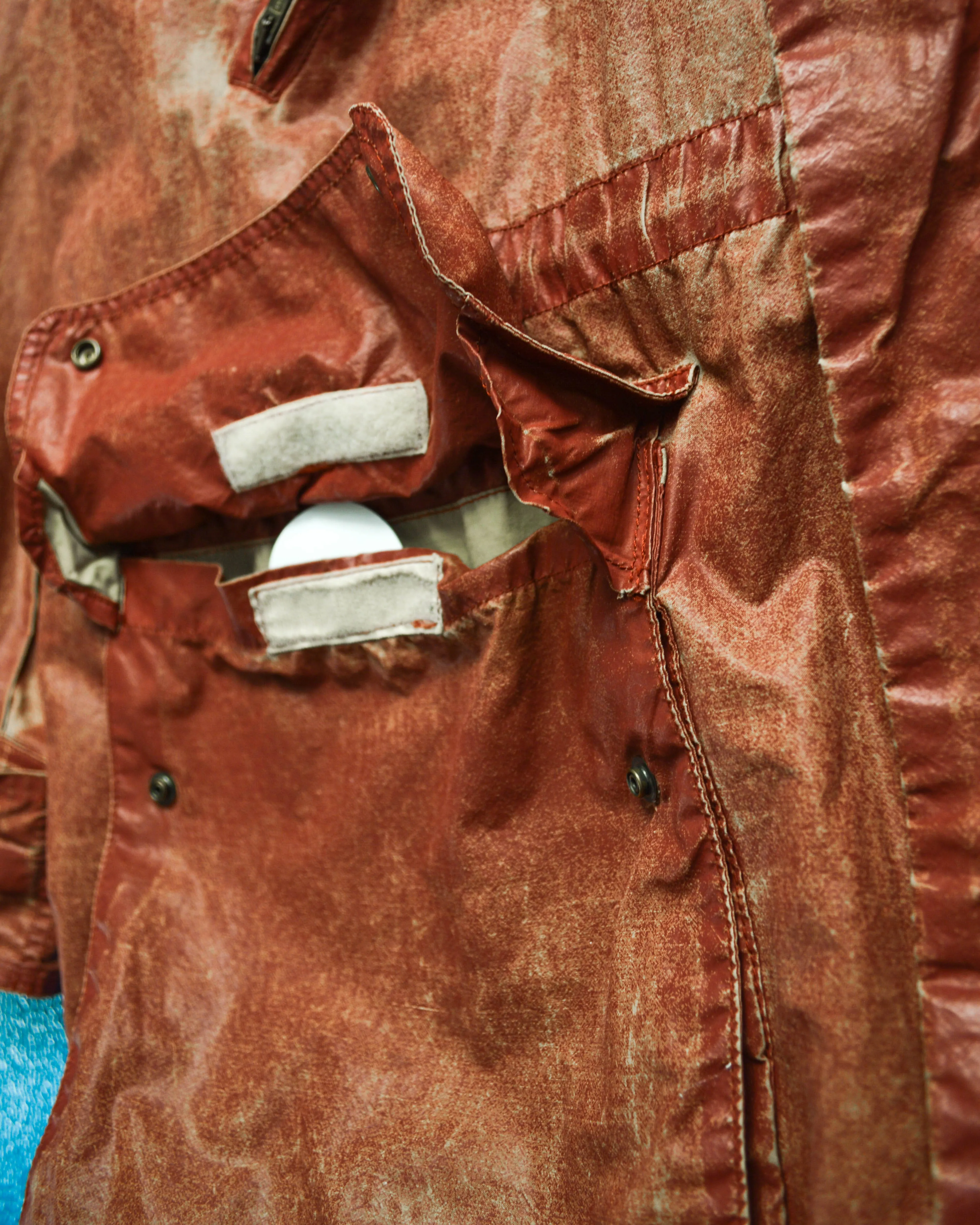 1990 Ideas from Massimo Osti Weathered Material Processed Cargo Jacket with Internal Carry Straps (~XXL~)