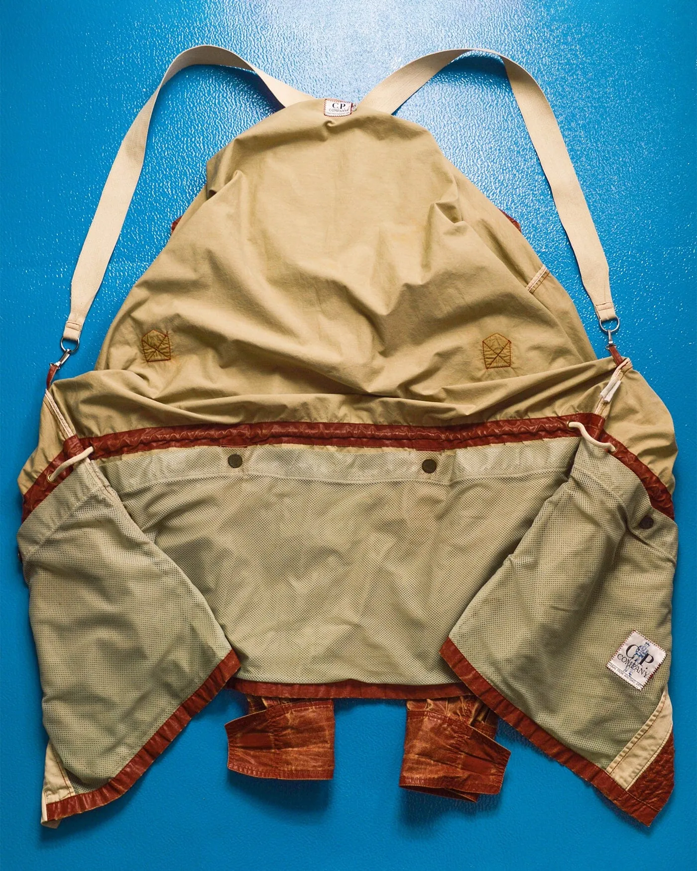 1990 Ideas from Massimo Osti Weathered Material Processed Cargo Jacket with Internal Carry Straps (~XXL~)