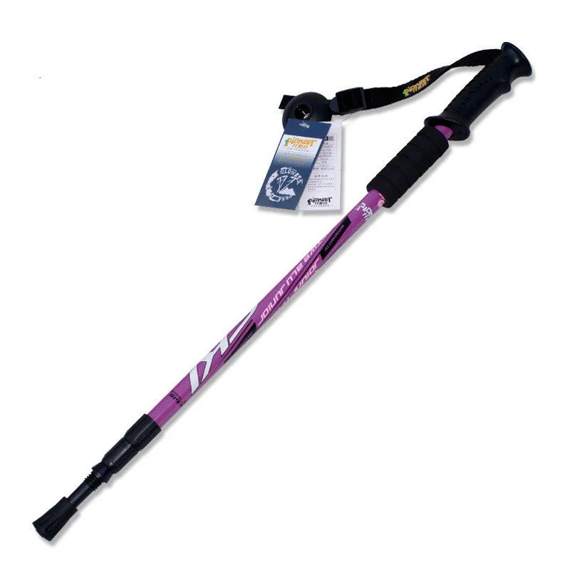 1PC Adjustable AntiShock Trekking Hiking Walking Stick Pole 3-section 66cm-135cm/ 26 " to 53 " with Drop