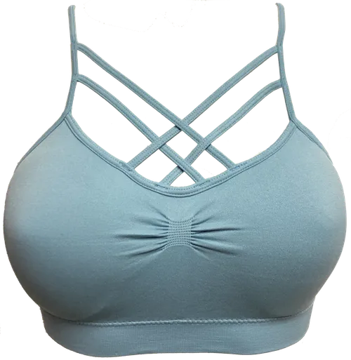 2-Strap X-Cross Padded Bralette