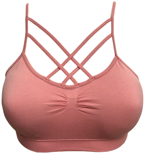 2-Strap X-Cross Padded Bralette