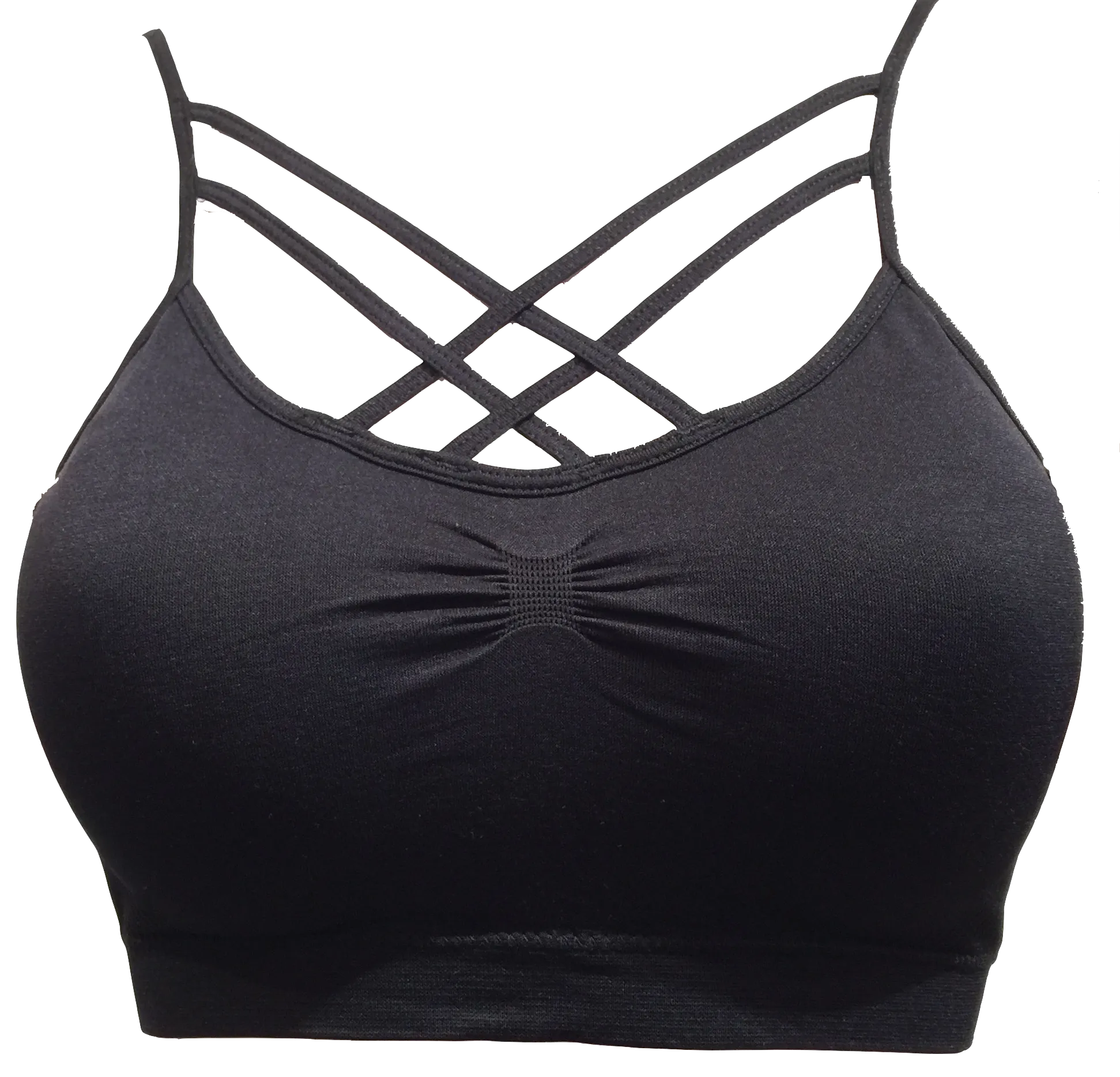 2-Strap X-Cross Padded Bralette