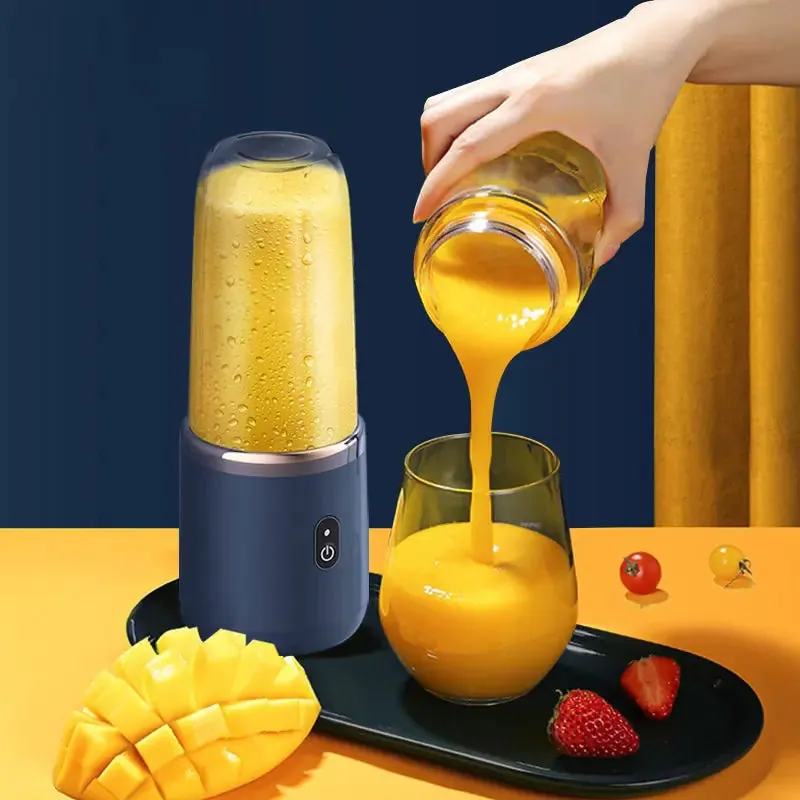 400ML USB Cordless Juicer Blender, Smoothie-like Texture, Fruit Juice, Ice Crusher