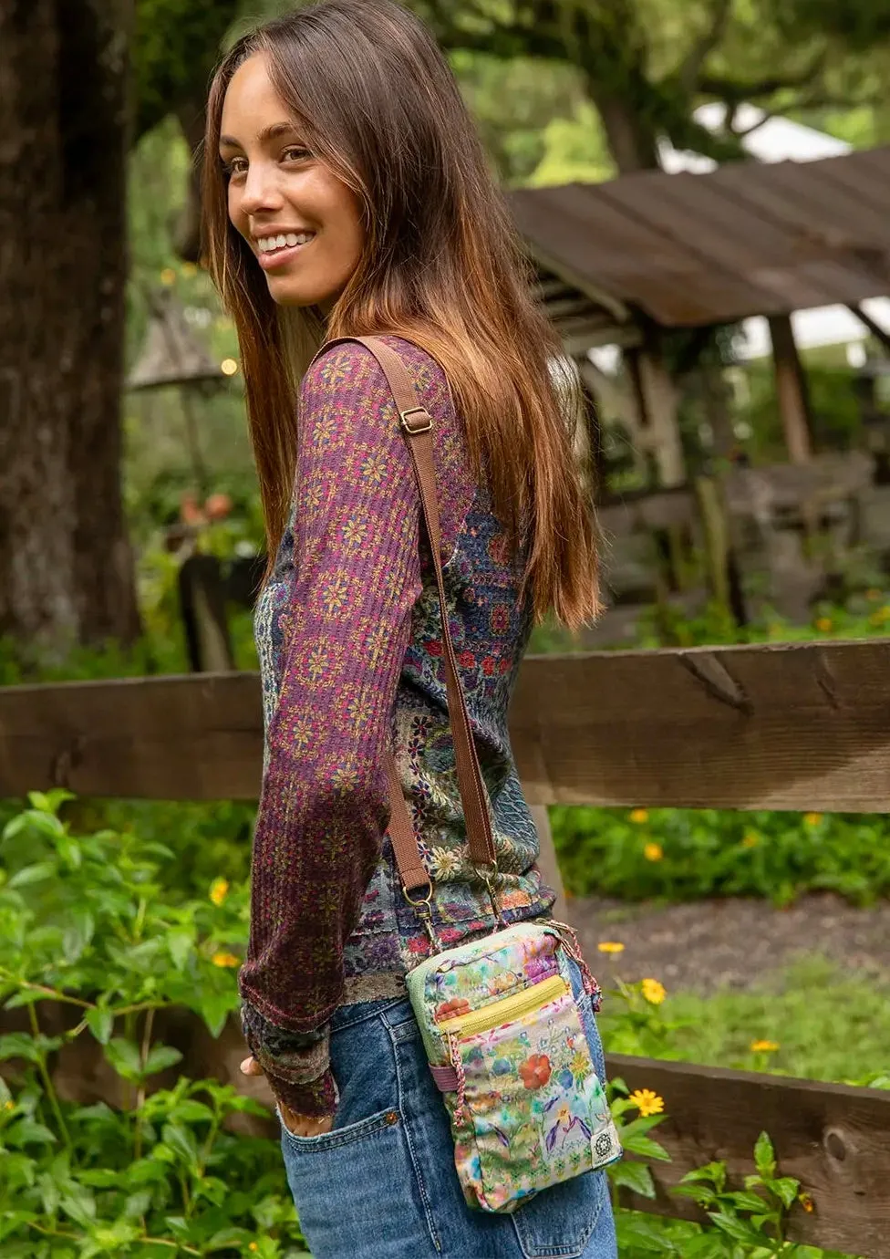 8 in 1 Pocket Crossbody Taupe Wtrcl