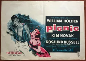 Affiche Belge PICNIC Joshua Logan KIM NOVAK William Holden 38x53cm