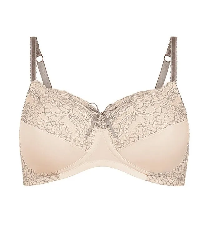 Amoena Alina Soft Non-Wired Pocketed Mastectomy Bra- Light Rose/Grey 44509