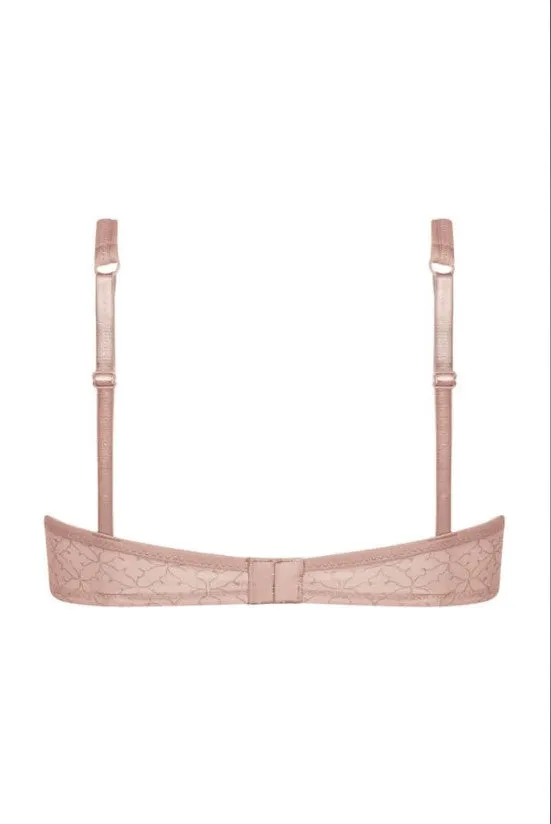 Amoena Lola Padded Wire Free Pocketed Mastectomy Bra - light taupe / dark taupe 44626