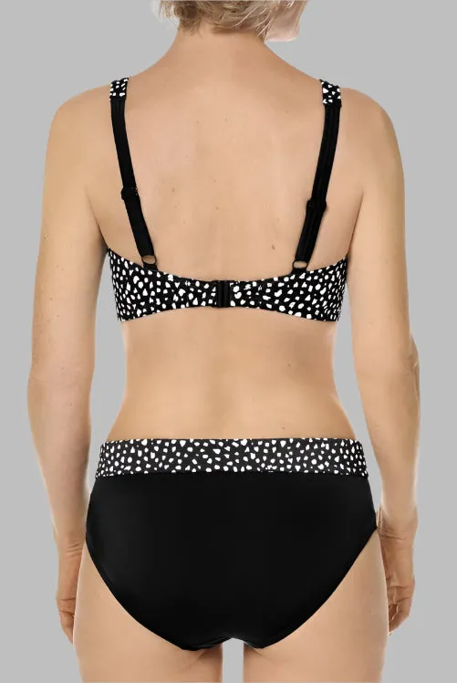 Amoena Manila High Cut Soft Bikini Top - Black - 71659