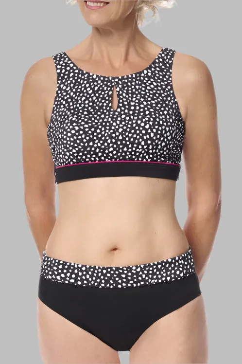 Amoena Manila High Cut Soft Bikini Top - Black - 71659