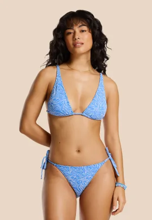 AMY bikini set waterlily structure | blue
