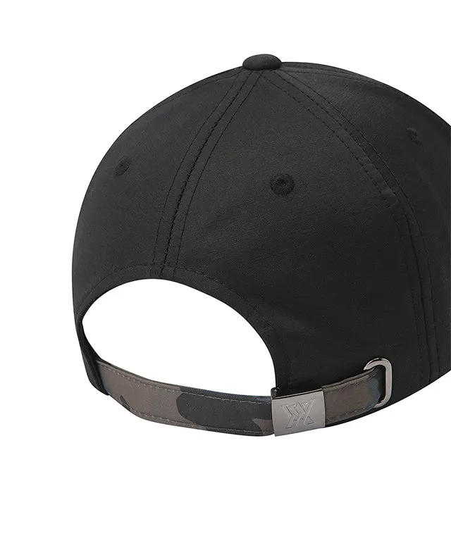 ANEW Golf: Logo Pattern Embroidery Ball Cap - Black