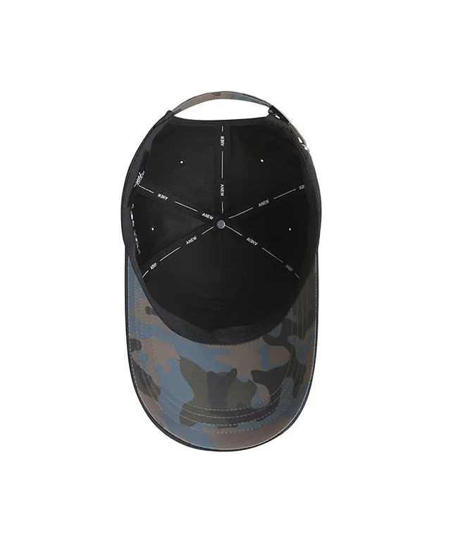 ANEW Golf: Logo Pattern Embroidery Ball Cap - Black
