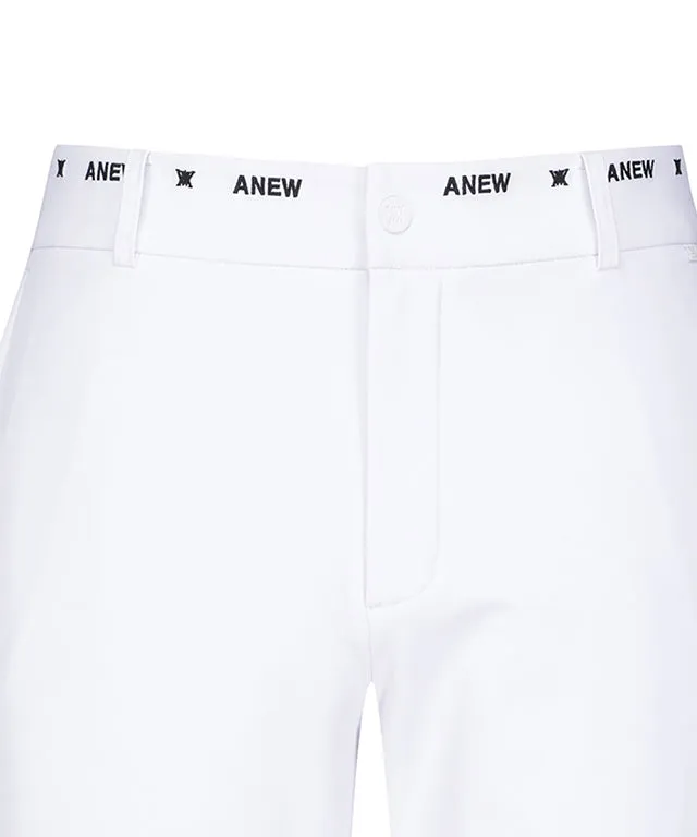 ANEW Golf: Men Essential Logo Banding L/PT - White