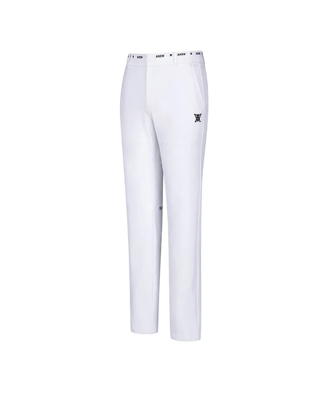 ANEW Golf: Men Essential Logo Banding L/PT - White