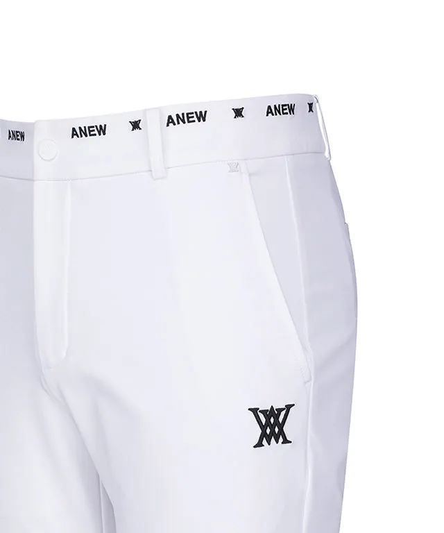 ANEW Golf: Men Essential Logo Banding L/PT - White