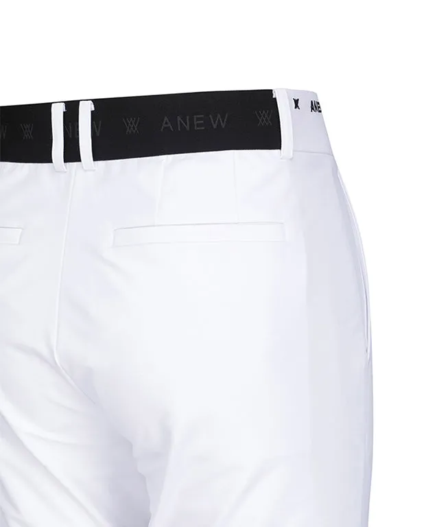 ANEW Golf: Men Essential Logo Banding L/PT - White