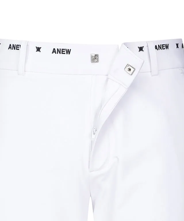 ANEW Golf: Men Essential Logo Banding L/PT - White