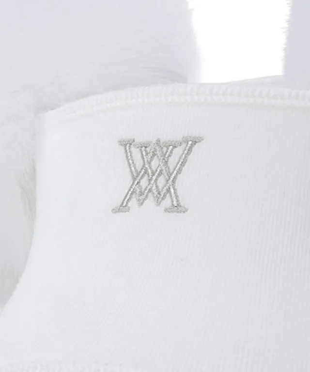 ANEW Golf: Women's Real Fur Snow Winter Visor - Off White