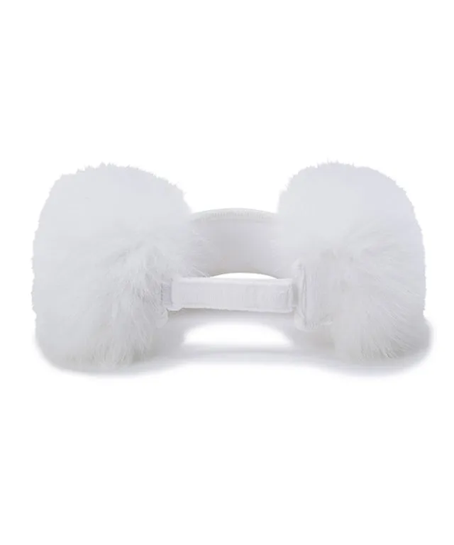 ANEW Golf: Women's Real Fur Snow Winter Visor - Off White