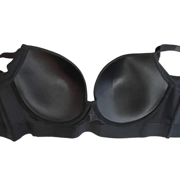 Back Smoothing Full Coverage Bra Size 48/50 E Adjustable Straps Black New