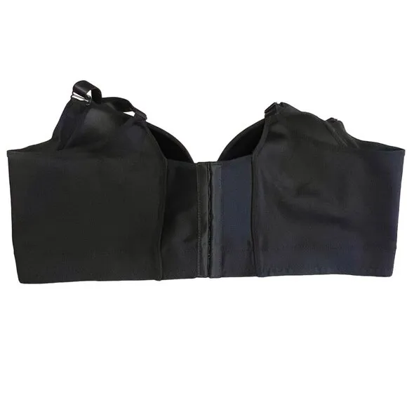 Back Smoothing Full Coverage Bra Size 48/50 E Adjustable Straps Black New