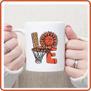Basketball Fan Mugs -11oz Coffee Mug | Sport Fan Mugs | Love Basketball