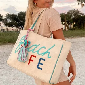 Beach Life Tote Bag, Beige