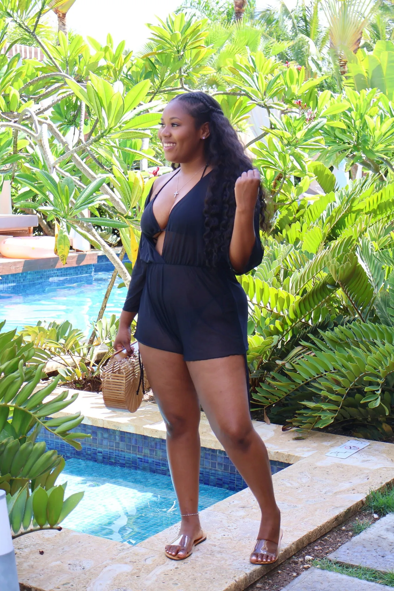 BEACHSIDE MESH ROMPER