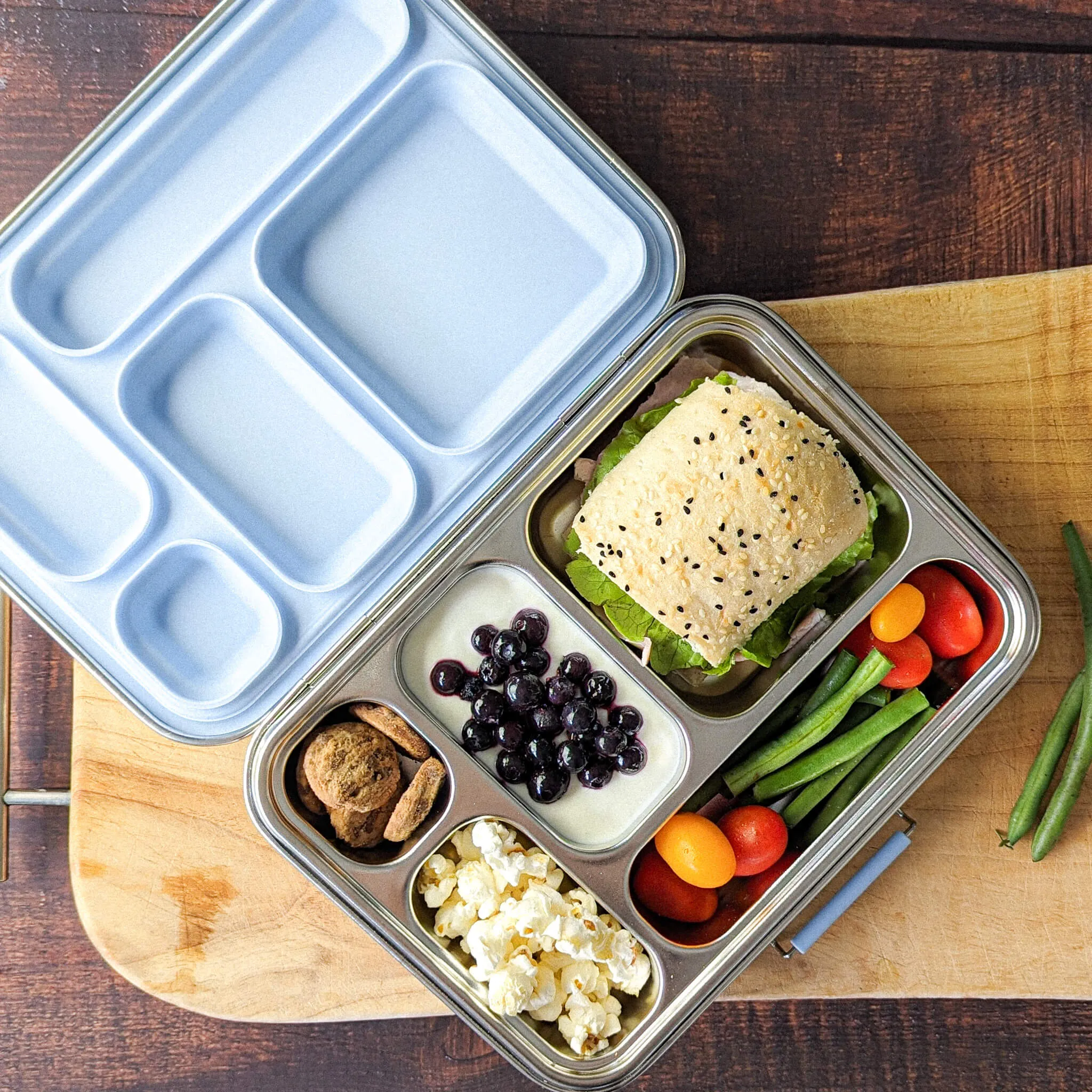 Bento Lunch Box 5 - Stainless Steel - Leak Proof