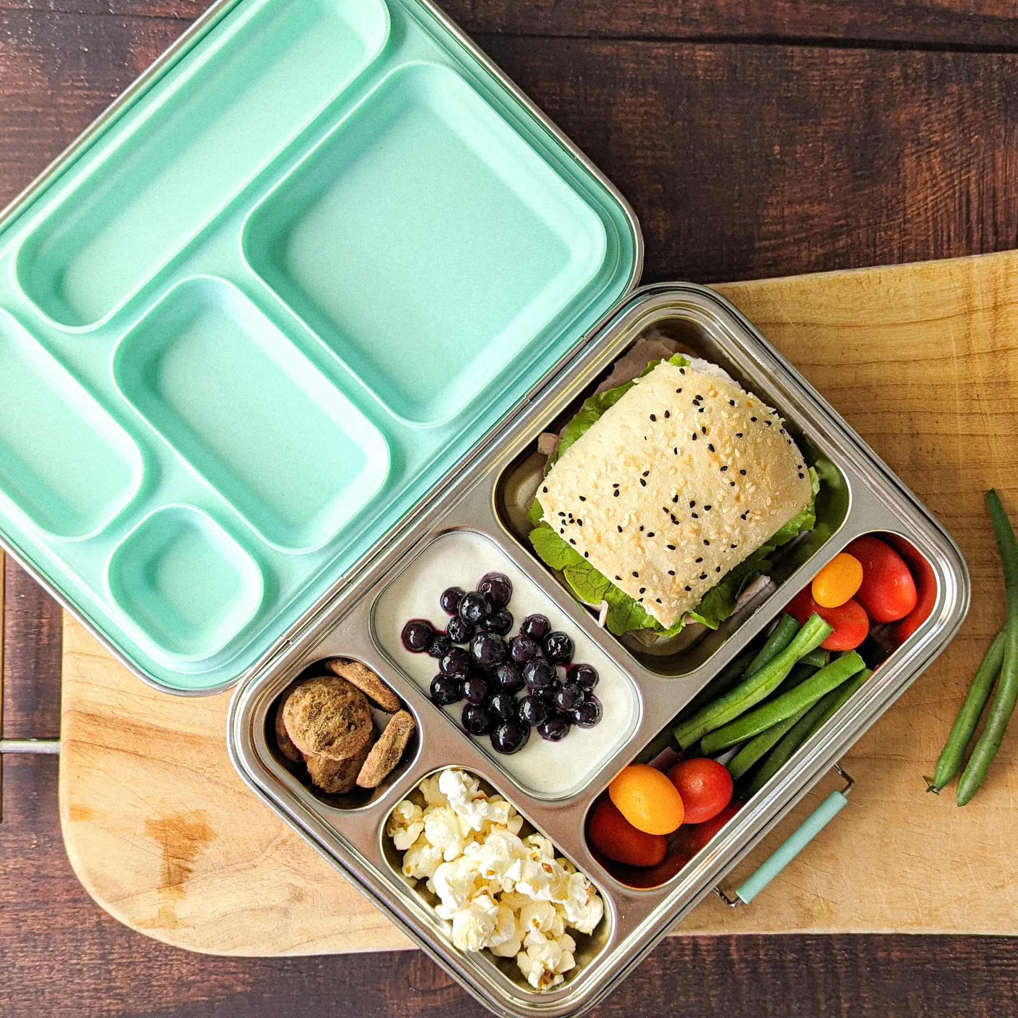 Bento Lunch Box 5 - Stainless Steel - Leak Proof