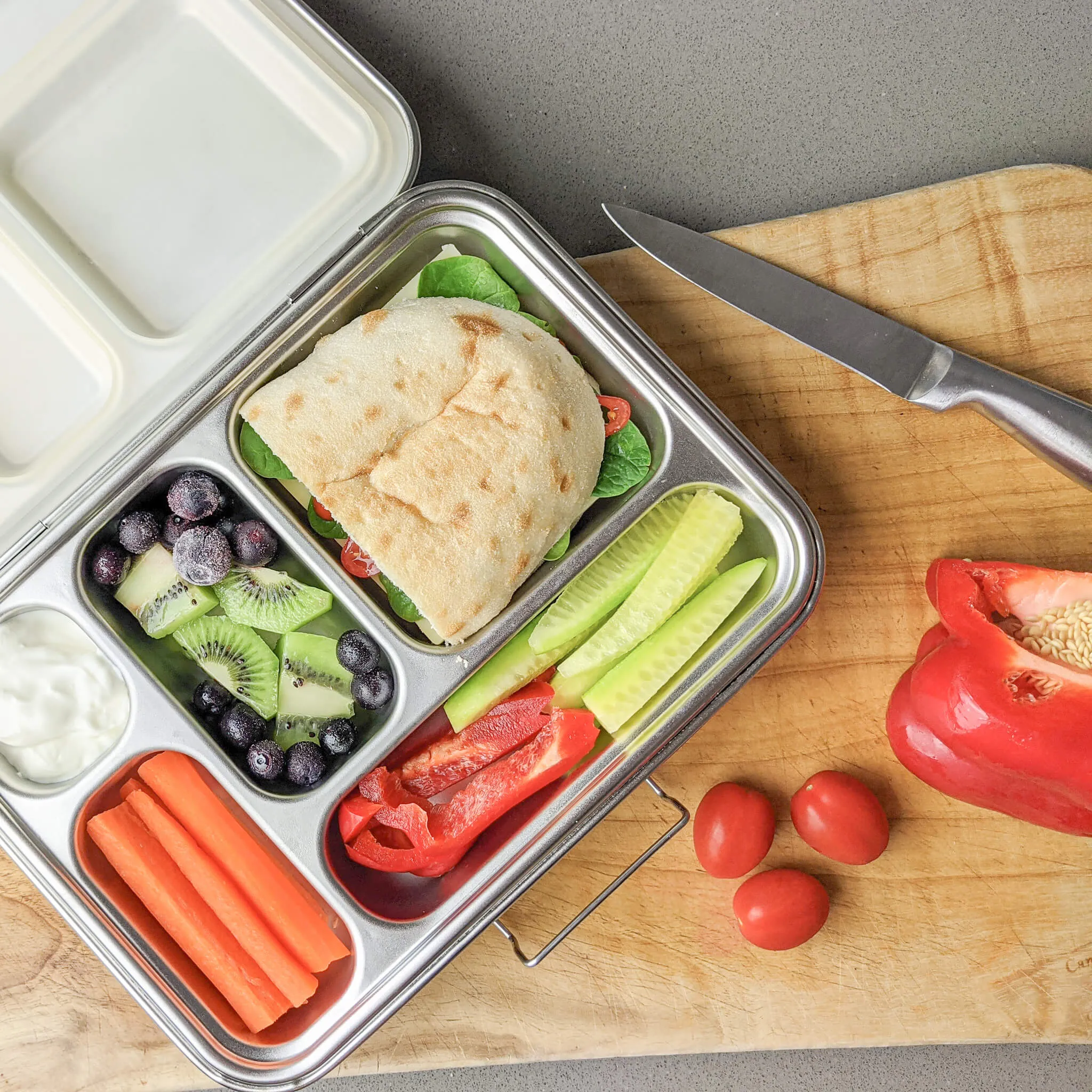 Bento Lunch Box 5 - Stainless Steel - Leak Proof