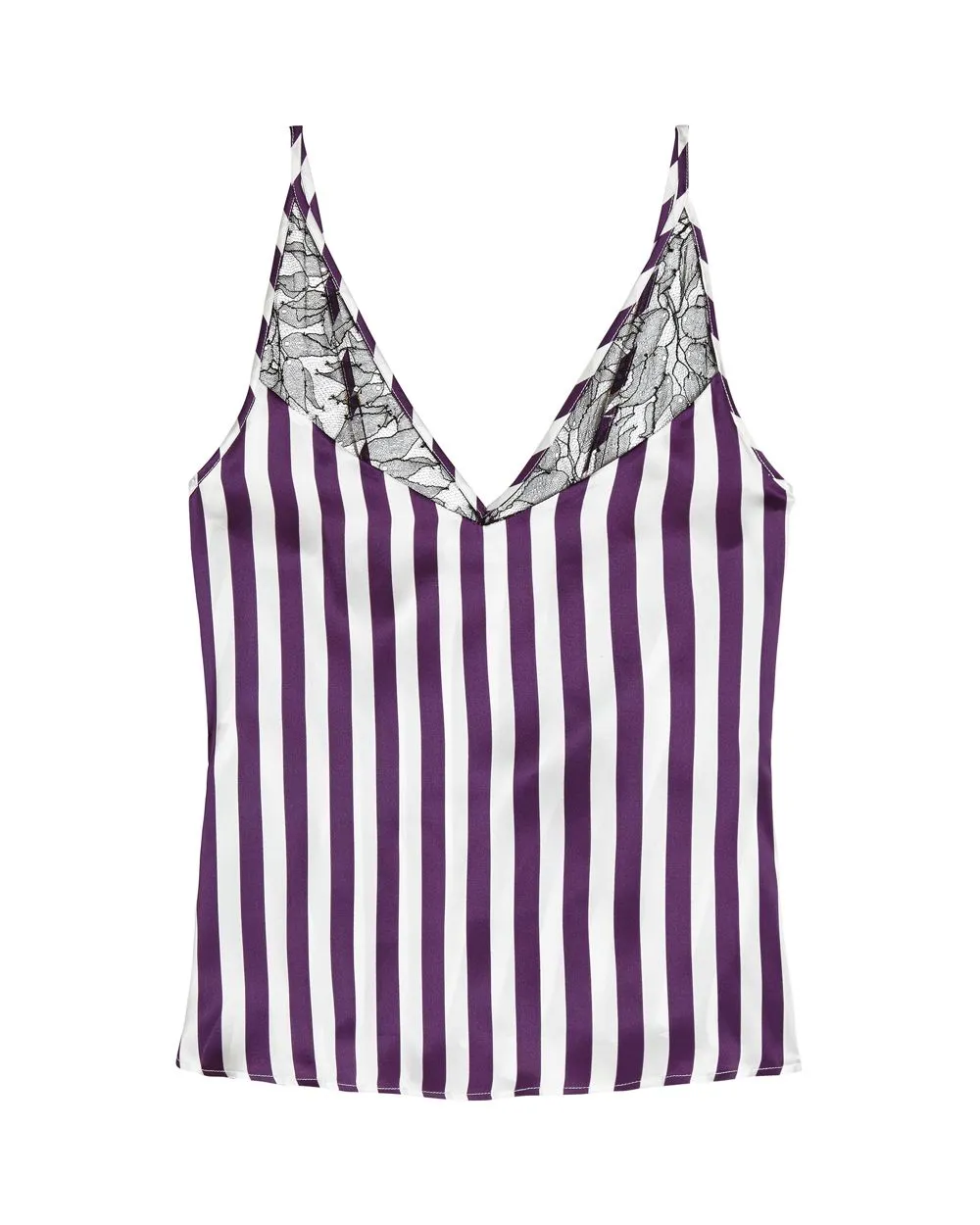Berry Stripe Lace Apex Cami