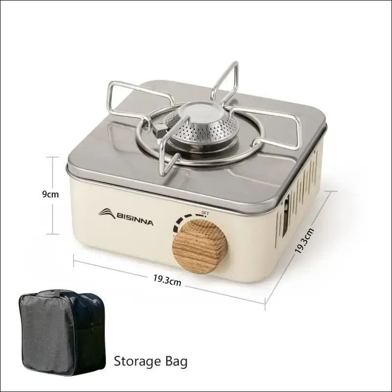 Bisinna camping gas stove 2800w high firepower portable cassette furnace outdoor gas burner picnic